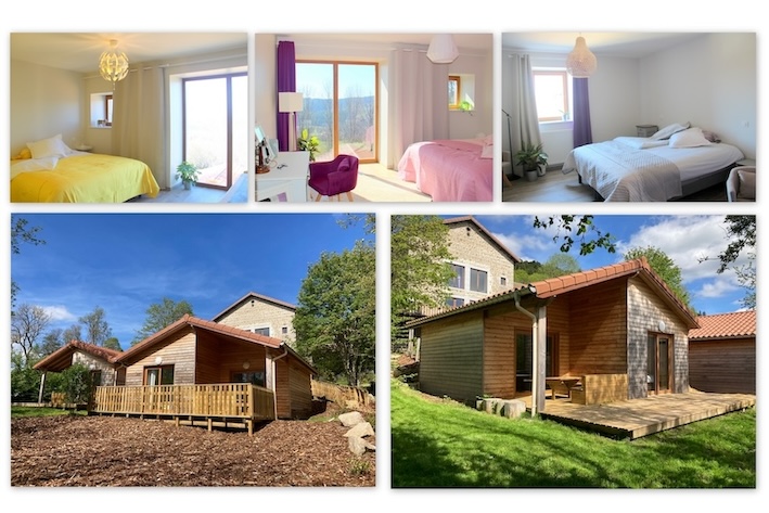 Gites Chambres Dhotes Loire 42 Une grande maison et des chalets en pleine nature